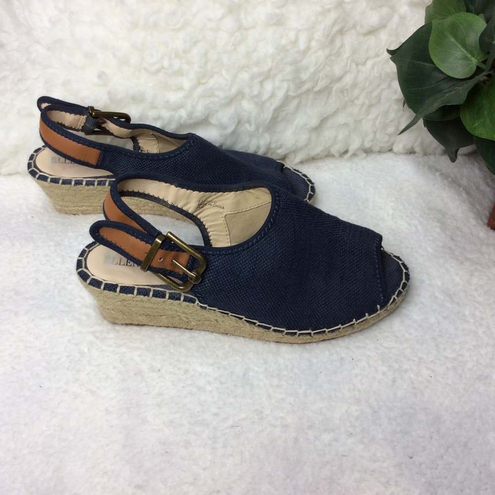 Ellen Tracy Kameo Slingback Espadrille Sz 7.5 - Picture 4 of 7
